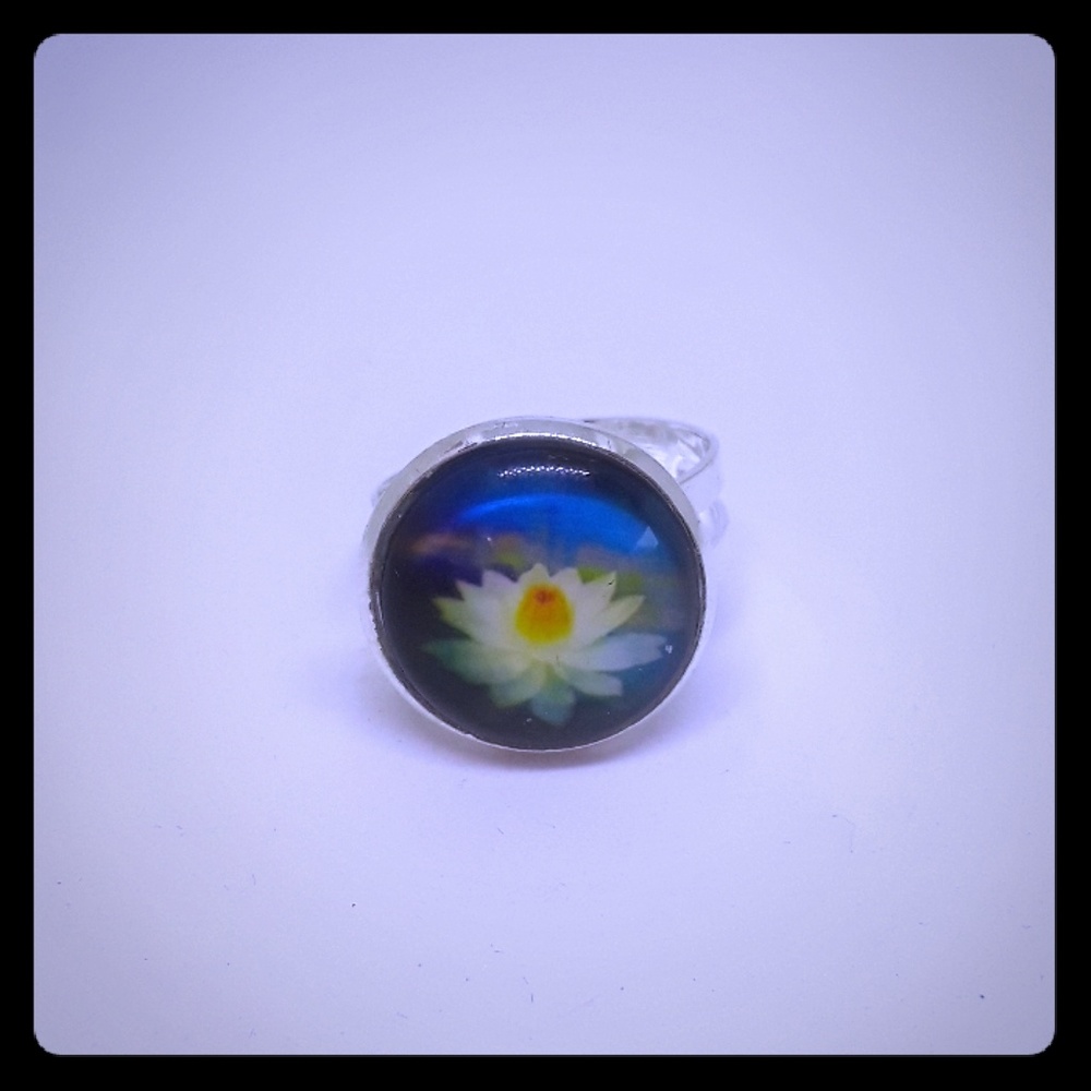 Lilly Ajustable Ring In  sliver-tone